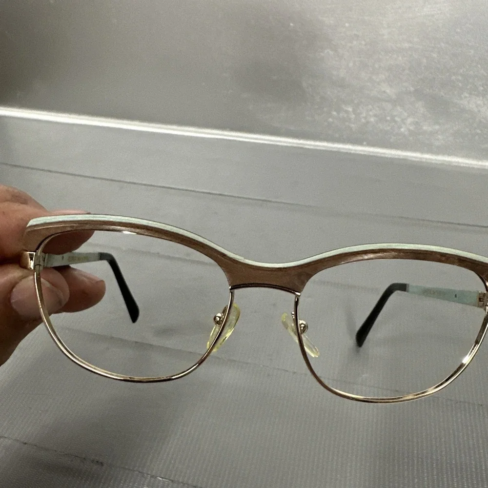 GOLD & WOOD Lisa 01 02 54/17/130 LIGHT BROWN Green  EYEGLASS FRAME